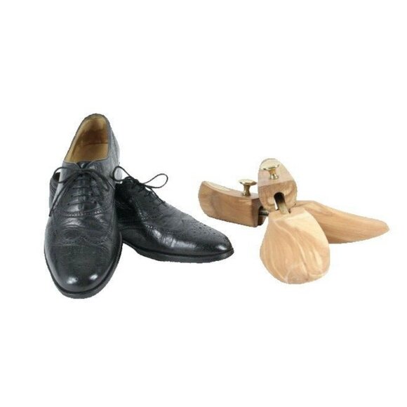 Wilkes Bashford Sz 10N Black Wingtip Leather Oxford Shoes main image 12